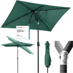 Sekey alumiiniumist p&auml;ikesevarju 210 &times; 140 cm P&auml;ikesevarju R&otilde;du P&auml;ikesevarju Ristk&uuml;likukujuline r&otilde;dule, aeda ja terrassile P&auml;ikesekaitse UV 50+