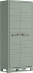 Keter Planet Outdoor Kunststoffschrank / Besenschrank, Utility, jadegr&uuml;n, 80 x 44 x 182 cm, inklusiv Einlegeb&ouml;den, f&uuml;r drinnen und drau&szlig;en geeignet, UV- und wasserbest&auml;ndig (IPX3)