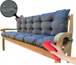 Aveanit aiapinki padi, 150 x 50 x 50 cm, aiapinki padi, &otilde;uepingi padi, Hollywoodi kiikepadi, vetth&uuml;lgav, grafiithall pingipadi, v&auml;ljas