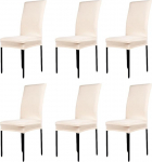 Sunnykud Universal Stretch Chair Covers Set of 4 / 6 Elastic Modern Protector Chair Cover Stretch Chair Cover Bi-Elastic Fit