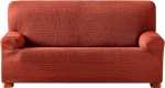 Eysa Aquiles Elastic Sofa Cover 2-Seats, Polyester-Cotton Orange, 37 x 29 x 7 cm