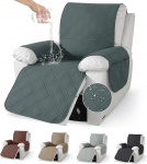 Bcuuozeeing Tugitooli kate teleri jaoks, tugitooli kaitsja l&otilde;&otilde;gastavale toolile, k&auml;etoele, taskutega, k&auml;etugedega, veekindel, libisemiskindel, lastele ja lemmikloomadele koertele, m&ouml;&ouml;bli kaitseks - tumehall