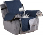 WJHDWYD Relax-Liegestuhlbezug, wasserdichter Liegesofabezug, Rutschfester Antifouling-Sessel-Sofa-Schutzbezug for Sofaschutz(Navy,1 posti)