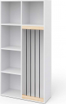 Vicco Marvin Children's Shelf, White, 72 x 143 x 29 cm, Made of Chipboard, Bookcase, Ideal for Children's Room, Clever Storage for Every Day