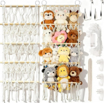 42 cm pehme m&auml;nguasjade hoiuv&otilde;rk LED-iga, laste toa m&auml;nguasjade organiseerija konksudega rippudes, ruumi kaunistus, m&auml;nguasjade hoiuv&otilde;rk, lastetuppa, magamistuppa, elutuppa.