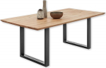 BENNET Dining Table Solid Wood Oak - High-Quality Dining Room Table with Metal Frame for Your Dining Room - 200 x 74 x 100 cm (W x H x D)