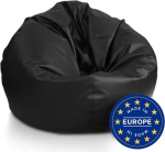 Ecopuf Sakwa L Bean Bag kunstnahast polsterdatud topelt t&otilde;mblukuga - lekkekindel - 95 x 65 cm