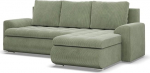 Mebligo - nurgadiivan magamisfunktsiooniga ja 2 voodikasti n&ouml;&ouml;riga - roheline 230 x 89 x 159 cm (B x K x S) Foresta - paremas nurgas diivan, diivanid ja diivanid, diivan L-kujuline, diivan elutuba
