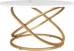 Vicco Calgary kohvilaud, valge/kuldne, 79,5 x 46 cm, suure t&ouml;&ouml;lauaga, kasutamiseks hoiu- v&otilde;i t&ouml;&ouml;lauana elutoas.