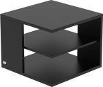 AUPROTEC Exclusive Neo K&uuml;ljelaud 60 x 60 cm H 43 cm Must puit I Ideaalne kohvilaud, riiul, &ouml;&ouml;kapp, diivanilaud v&otilde;i k&uuml;ljelaud I koos riiuliga