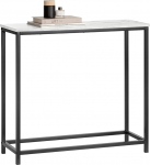 SoBuy FSB29-SCH Konsoollaud metallraamiga koridorilaud Dekoratiivne k&uuml;ljepaneel K&otilde;rvallaud elutoa sissep&auml;&auml;suala W x H x W x S x S x H x T x H x T x H x T x H x H x H x H x T x H x T x