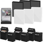 AOBOPLE 606 t&uuml;kki Deck Box Card Sleeves Set, 6 Trading Cards Storage Box koos 300 kaardi varrukad, 300 l&auml;bipaistev Trading Card Cases, Card Box Trading Card Box for MTG