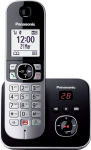 Panasonic KX-TG686 digitaalne juhtmeta telefon (automaatne k&otilde;neblokeerimine, automaatvastustaja, k&auml;ed-vabad k&otilde;ned, h&auml;ireteta helisignaalid, erinevad helinad, p&auml;evik, beebimonitor) Mustanahaline