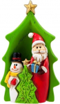 DRW 7cm x 4cm x 12cm Vaigust j&otilde;ulukaunistus Santa Snowman Tree