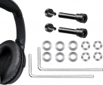 SOULWIT metallist p&ouml;&ouml;rlevate neetide varuosade komplekt Bose QuietComfort 35/QC35/QC35 II/QC45/QuietComfort SE (QC SE)/Uue Quiet Comfort juhtmevabad k&otilde;rvaklapid, hingekruvid, tarvikud ja tihendid