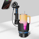 OHLPRO MagSafe autolaadija tassihoidja iPhone 17 Pro Max/16/15/14/13 seeria, 15W kiirlaadimise traadita magnetiline mobiiltelefoni hoidja, reguleeritav tassihoidja kinnitus, hall