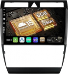 SXAUTO - 6G + 128G - Android 14 IPS autoraadio Audi A6 C5 S6 (1999-2004) / RS6 (2002-2006) GSP raadio navigatsioon - Sisseehitatud Carplay Android auto - Kaamera + mikrofon - DAB roolijuhtimine 360-CAM