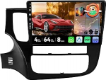 MSD Android 15 autoraadio Mitsubishi Outlanderile (2012-2018) | 4G + 64G, Octa-Core - GPS navigatsiooniradio | CarPlay Android autojuhtimisseade Dual Band WiFi DSP DAB | Tagurduskaamera | 2