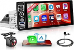 4G + 64G traadita Carplay Android autoradio 1 DIN koos traadita Android auto GPS navigatsiooniga WiFi 6,9-tollise puuteekraaniga autoraadioga