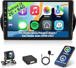 [2+64G] Android 13 autoraadio Citroen Nemo/Peugeot Bipper/Fiat Fiorino Qubo 2008-2017 juhtmevaba Carplay & Android Car, 10.1-tolline puutetundlik raadio WiFi GPS DSP FM/RDS SWC + tagurdamine