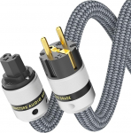 Monosaudio HiFi toitejuhe 16 mm 1 m / 3.3 ft vask varjestusega High End IEC kaabel 2-pin OFC AC Audiophile toitejuhe EL Schuko IEC C15 pistikuga DVD / v&otilde;imendi / dekooder / subwoofer / v&otilde;imendi jaoks.