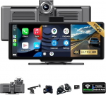 SCUMAXCON Wireless Carplay Auto 10,26-tolline autoraadio Airplay 4K Dashcam Loop Recording IPS puuteekraan GPS navigatsioon Bluetooth AUX USB FM multimeedia laager