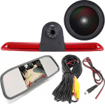 1280 x 720 Pixel Super HD auto piduritulede tagurduskaamera komplekt koos tahavaatepeegli monitoriga, &ouml;ise n&auml;gemise tagurduskaamera asendamine Mercedes Sprinter W906 W907 W910 316 CDI/VW Crafter jaoks