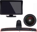 18 mm objektiivi tippkvaliteediga tagurduskaamera + 4,3-tolline TFT LCD-ekraaniga monitor pidurituled auto katuse tagurduskaamera asendamine Viano Vito W639 Transporter 3 pidurituled 2003-2014 jaoks