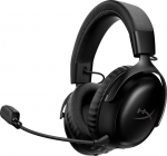 HyperX Cloud III S - Juhtmevaba m&auml;ngukomplekt, Multiplatvorm, 2,4 GHz, Bluetooth, aku kestab kuni 120 tundi, 2,4 GHz, 53 mm kallutatav juht, 10 mm eemaldatav mikrofon - must