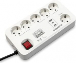 Salicru SPS Safe Master+ Power Strip - Viimase p&otilde;lvkonna aktiivsed elektrikaitseseadmed (6 Schuko pistikupesa)