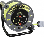 Masterplug OMU25132USL-PX Pro-XT 13 amp 4 pistikupesa 25 meetri pikkune avatud spiraal USB-laadimisega