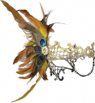 OIDEA Damen Maskenball Feder Maske: Halloween Feder Sexy Spitzenmaske Halbmaske Spitze Augenmaske f&uuml;r Frauen Party Cosplay Fotoshooting