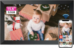 YUUTY WLAN Digital Picture Frame, 15.6 Inch 32 GB Electronic Picture Frame, 1280 x 800 HD IPS LCD Touchscreen Photo Frame, Automatic Rotation, Share Photos Immediately From Anywhere