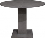Tap/Rund_90 Dining Table Round Kitchen Table Graphite Grey Extendible 90 cm Diameter