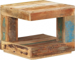 Tidyard Wooden Coffee Table, Side Table, Sofa Table, Reclaimed Wood, Solid 45 x 45 x 40 cm