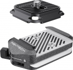 PGYTECH Arca-Swiss V2 Kiirlahendusplaat ja klamber, 1/4" kuni 3/8" kruvikeermega Sony/Nikon/Fuji/DJI vahetus statiivide / kardaanide / liugurite / stabilisaatorite vahel (klamber + plaat)