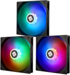 TL-C14C-S X3 140 mm CPU PWM ventilaator, 1500 RPM vaikne jahutus, must CPU ventilaator, 3 paketti, suur &otilde;humaht 75,8 CFM, ARGB LED, saab &uuml;hendada korpuse / CPU jahutajaga