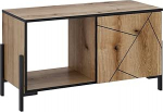 Vicco Hatto Coffee Table Oak 90 x 39.7 cm with 1 Door