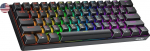 Geeky GK61 60% | Hot Swapable mehaaniline m&auml;nguklaviatuur | 61 klahvi mitmev&auml;rviline RGB LED taustvalgustus PC/Mac m&auml;ngijatele | ANSI US American Layout (must, mehaaniline pruun)