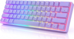 GK61 mehaaniline m&auml;nguklaviatuur - 61 klahvi RGB valgustatud LED taustavalgustusega PC / Mac Gamer