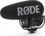 R&Oslash;DE VideoMic Pro+ Premium Shotgun Microphone for Camera with High-Pass Filter, High-Frequency Boost, Pad, Safety Channel for Filmmaking, Content Creation and Location Shooting, Black