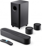 MAJORITY Bowfell Halo Soundbar TV-seadmetele, 230 W TV-k&otilde;lar telerile, heliriba koos subwooferiga, 5.1 Dolby Surround Sound, kodukino helis&uuml;steem HDMI eARC-ga, Soundbar PC Bluetooth 5.3