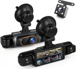Rimoody 4 kanaliga Dash Cam Car 360&deg; 4 kaameraga FHD 1080P ees ja taga vasakule paremale, 3.16-tolline 1080P Dash Camera autokaamera IR &ouml;ise n&auml;gemise / Loop video / 24/7 parkimise j&auml;lgimine / parkimisabi