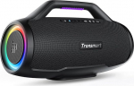 Tronsmart Bang MAX Bluetooth k&otilde;lar, 130W muusikakast koos valgusega, v&otilde;imas stereoheli, 24h aku, Bluetooth 5.3, IPX7 veekaitse, AUX, TF, App, kitarriauk, v&auml;litingimustesse, peole.