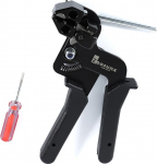 Metallist kaablisideme t&ouml;&ouml;riist, roostevabast terasest kaablisideme p&uuml;stol, l&otilde;ikamine ja kinnitamine kuni 12 mm laiuseni, raskeveokast metallist kaablisidemed. Kasutatakse aedade, torude, ketilinkide jaoks.