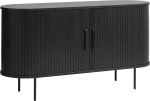 m&ouml;belando Nerja Sideboard, Black, 140 x 76 x 45 cm (W x H x D)