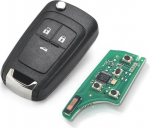 Kaugv&otilde;ti &uuml;hildub Opel Mokka, Insignia, Astra, Corsa, Zafira, Adam, Chevrolet Aveo, Cruze, Captiva, Spark - elektrooniline moodul 433 MHz koos transponderi kiibiga (3 nupu asendamine)