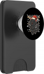 Weihnachtsmann-Katze mit Lichterkette PopSockets PopWallet f&uuml;r MagSafe