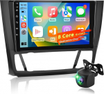 8-tuumaline Qualcomm 4+64G Android autoradio BMW 1 seeria E81 E82 E87 E88 2004-2012, 9-tolline 1280 &times; 720 puuteekraaniga raadio, DSP Hi-Res heli, traadita CarPlay & Android auto + AHD tagantj&auml;rele vaatamise kaamera