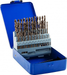 Rennie Tool Company - 1-6mm HSS Cobalt Drill Bit Set, 51 Piece Set in 0.1mm Steps